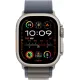Умные часы Apple Watch Ultra 2 LTE 49 мм (титановый корпус, титановый/синий, текстильный ремешок размера L)