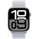 Умные часы Apple Watch Series 10 42 мм (алюминиевый корпус, серебристый/голубой, нейлоновый ремешок)