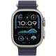Умные часы Apple Watch Ultra 2 LTE 49 мм (титановый корпус, титановый/темно-синий, ремешок из эластомера)