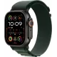Умные часы Apple Watch Ultra 2 LTE 49 мм (титановый корпус, черный/темно-зеленый, ремешок из полиэстера L)