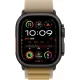 Умные часы Apple Watch Ultra 2 LTE 49 мм (титановый корпус, черный/бежевый, ремешок из полиэстера S)